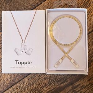 Tapper 18k Gold Plated Rope Chain for AirPods